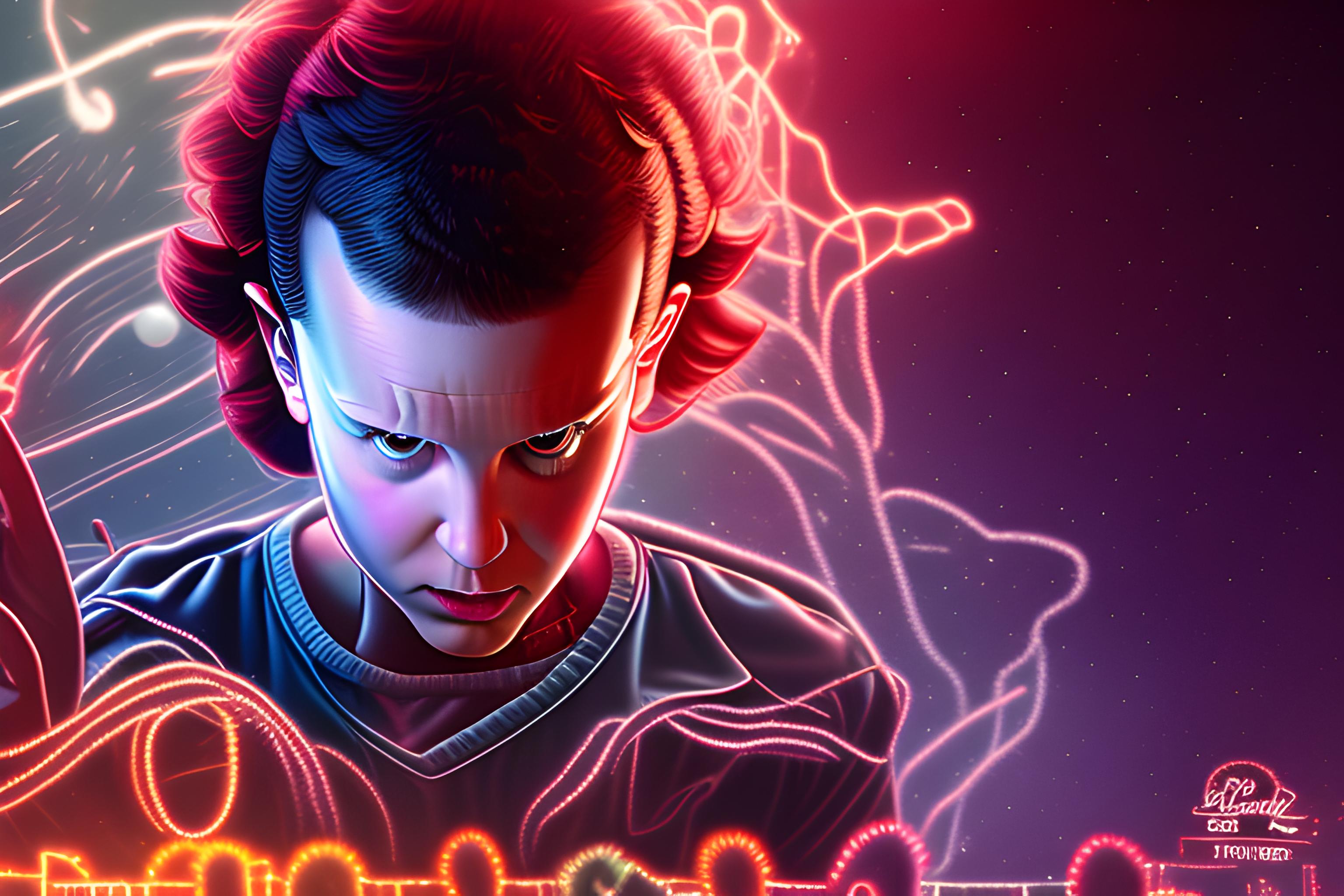 Şimdi senden koyu temali stranger things duvar kağıdı istiyorum fakat bilgisayar için yapacaksın o yüzden baya geniş yap